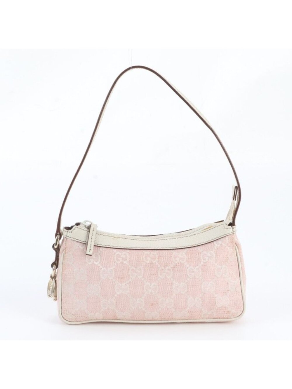 Gucci GG Canvas Leather Shoulder Bag Pouch